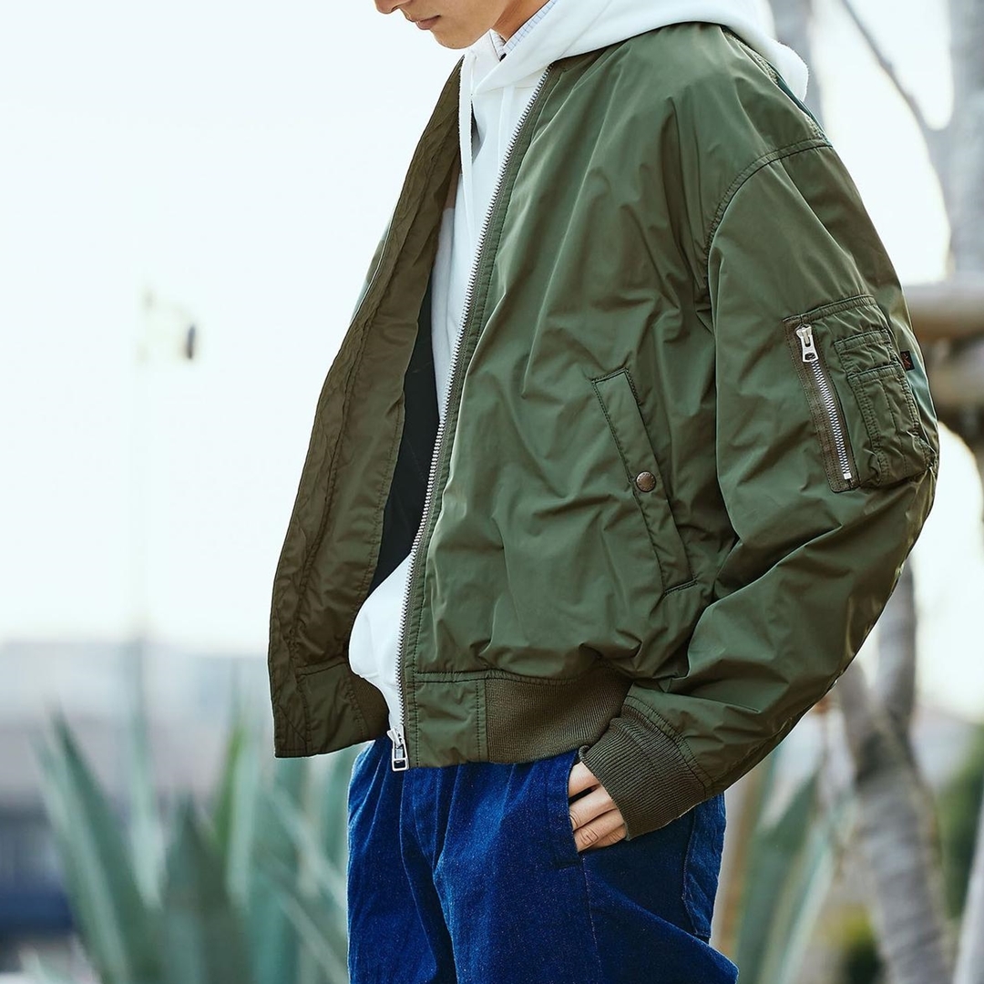 ALPHA INDUSTRIES × green label relaxing / 別注 PE/BNG L-2B ブルゾンが、2月中旬発売 (アルファ インダストリーズ グリーンレーベル リラクシング)