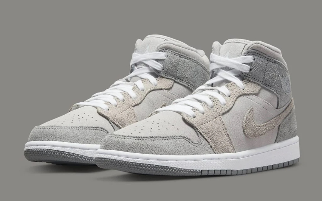 2022年 発売予定！ナイキ ウィメンズ エア ジョーダン 1 ミッド “スエード/フリース/グレー” (NIKE WMNS AIR JORDAN 1 MID “Suede/Fleece/Grey”)