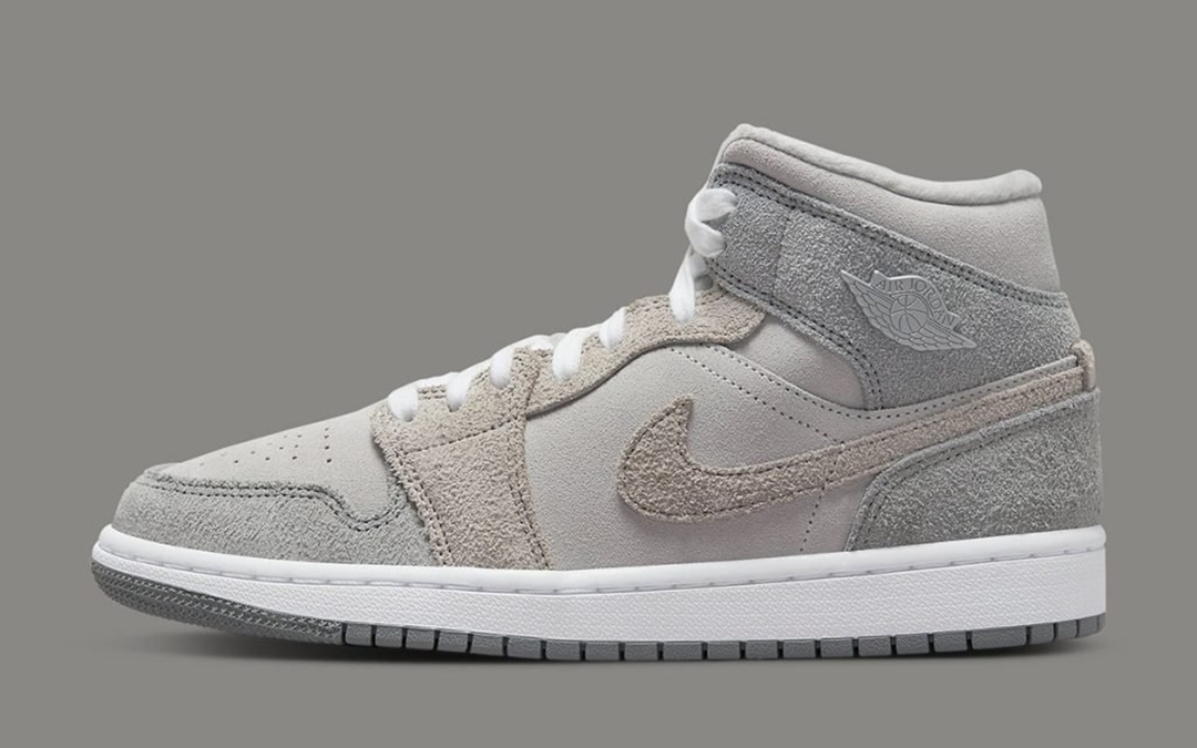 2022年 発売予定！ナイキ ウィメンズ エア ジョーダン 1 ミッド “スエード/フリース/グレー” (NIKE WMNS AIR JORDAN 1 MID “Suede/Fleece/Grey”)