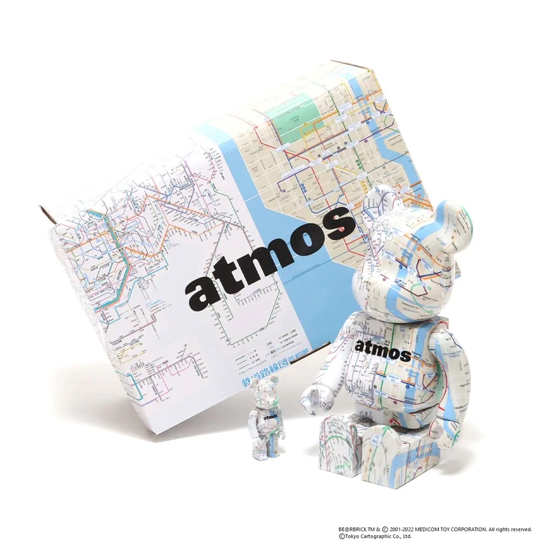 1/22 発売！アトモス × ベアブリック 100% & 400% “トウキョウ/ニューヨーク サブウェイ” (atmos BE@RBRICK “TOKYO SUBWAY & NYC SUBWAY”)