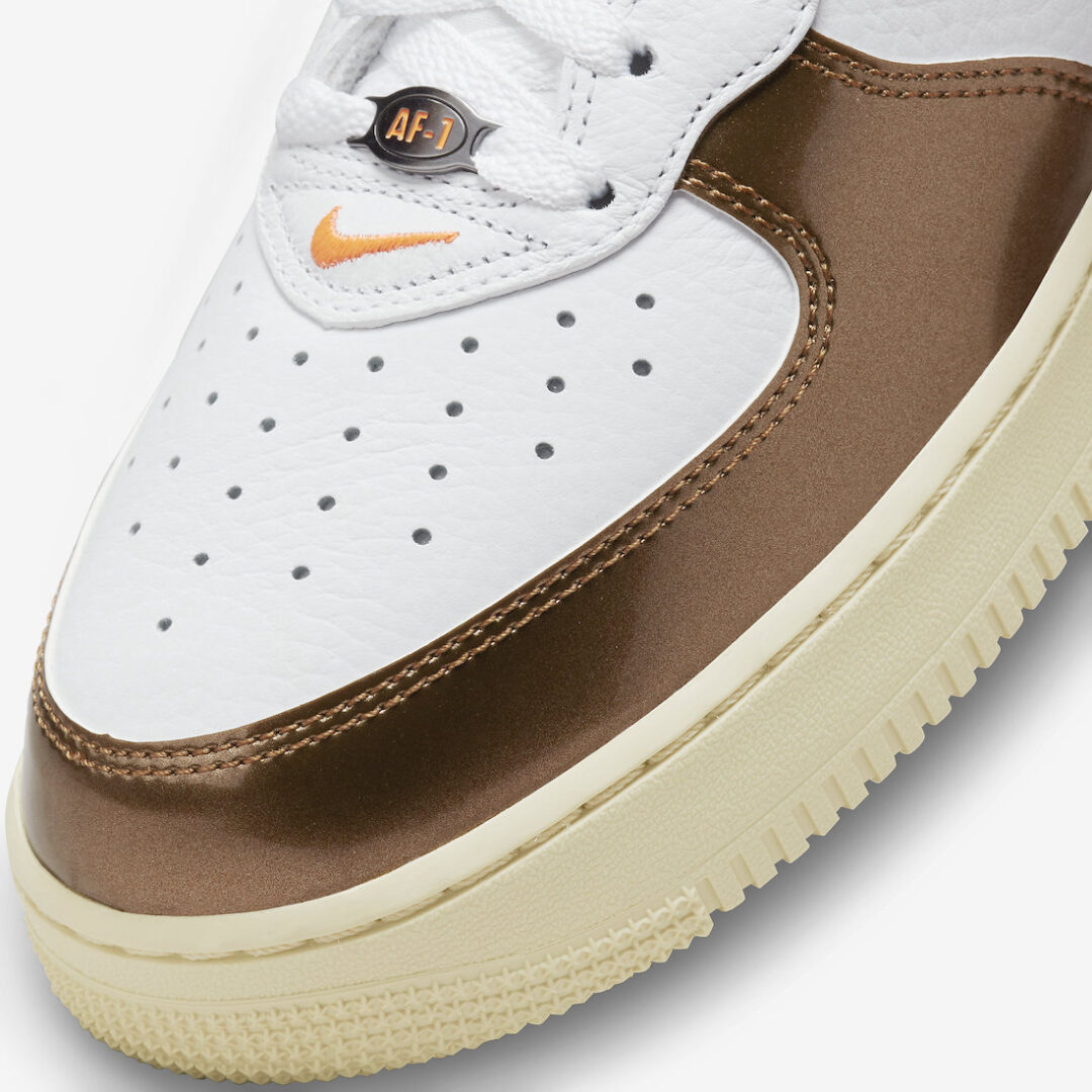 【国内 4/28 発売】ナイキ エア フォース 1 ミッド QS “ホワイト/エールブラウン” (NIKE AIR FORCE 1 MID QS “White/Ale Brown”) [DH5623-100]