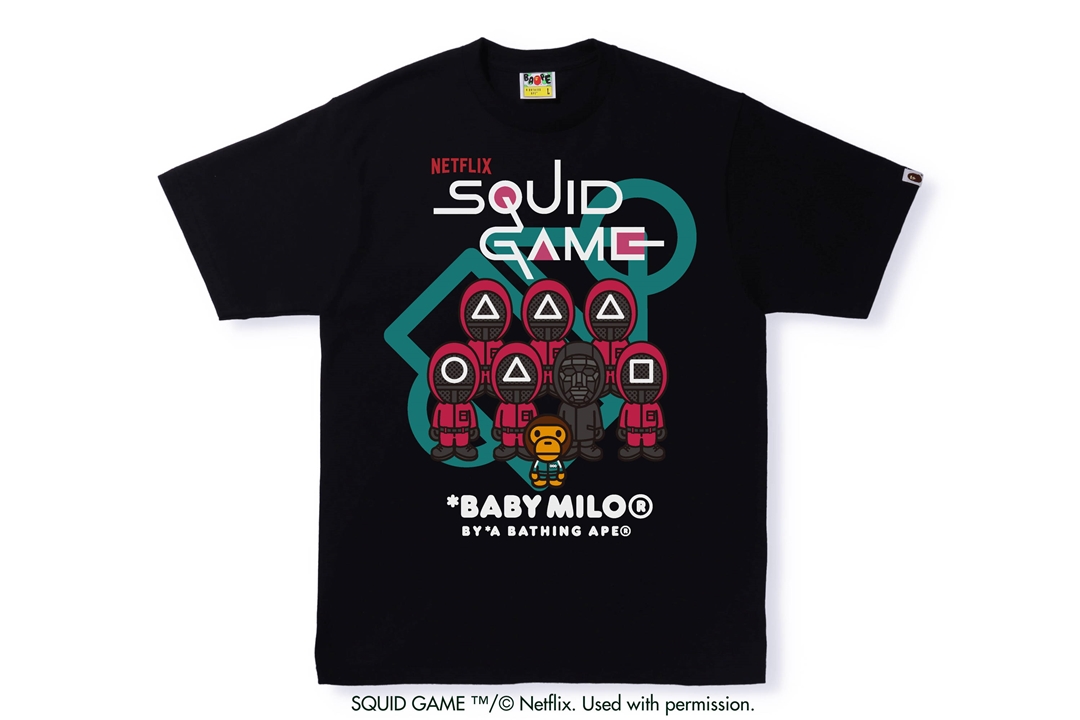 イカゲーム × A BATHING APE コラボが1/21 先行発売 (ア ベイシング エイプ SQUID GAME)