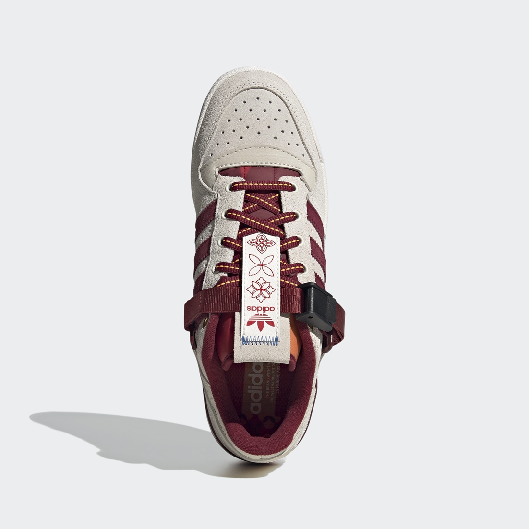 adidas Originals FORUM LOW “CHINESE NEW YEAR/CNY 2022/White/Burgundy” (アディダス オリジナルス フォーラム ロー “チャイニーズ ニューイヤー 2022年/ホワイト/バーガンディ”) [GX8866]