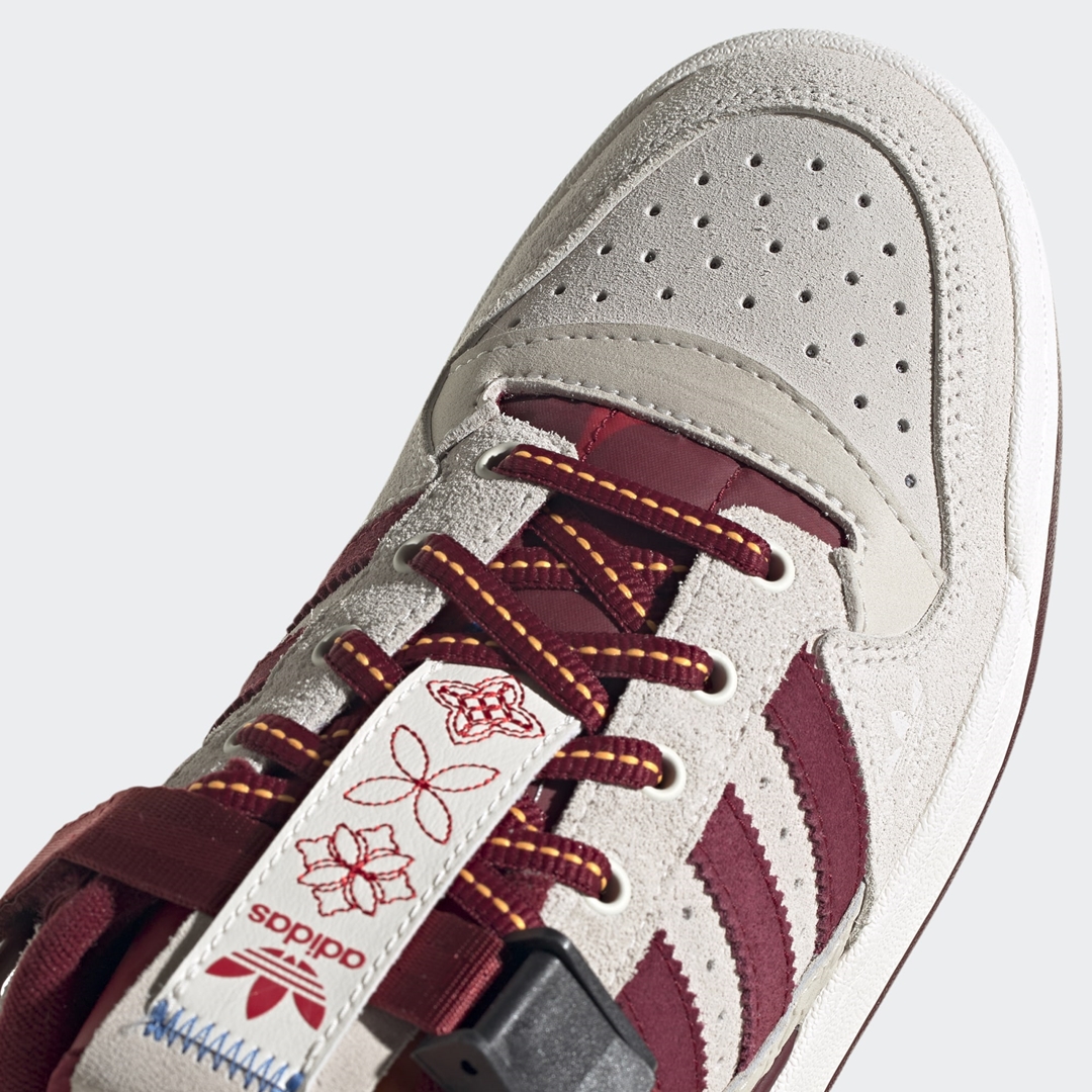 adidas Originals FORUM LOW “CHINESE NEW YEAR/CNY 2022/White/Burgundy” (アディダス オリジナルス フォーラム ロー “チャイニーズ ニューイヤー 2022年/ホワイト/バーガンディ”) [GX8866]