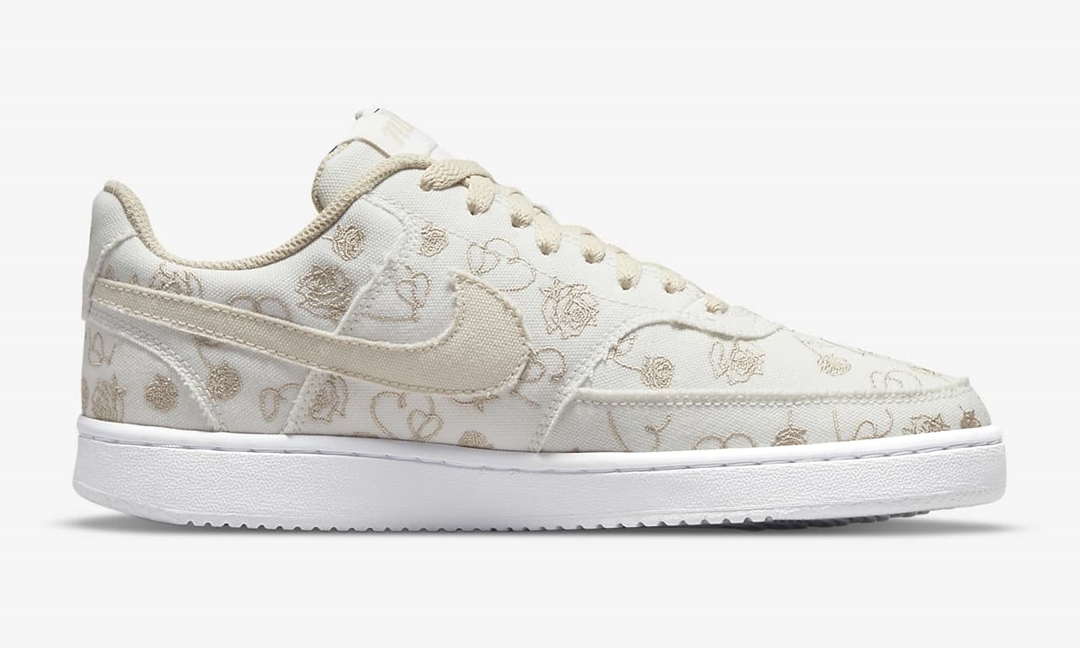 【発売予定】ナイキ ウィメンズ コート ビジョン ロー “サミットホワイト/バレンタイン” (NIKE WMNS COURT VISION LOW “Summit White/Valentine”) [DJ9297-100]