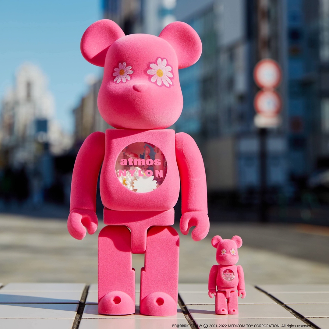 NYLON JAPAN × atmos PINK × BE@RBRICK 100% 400% が1/29 発売 (ナイロンジャパン アトモスピンク ベアブリック)