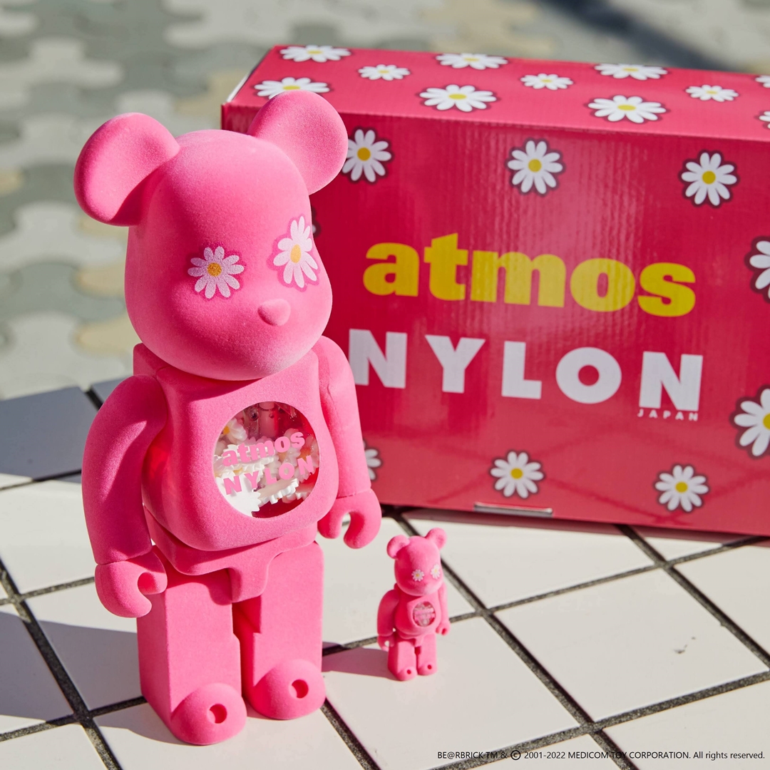 NYLON JAPAN × atmos PINK × BE@RBRICK 100% 400% が1/29 発売 (ナイロンジャパン アトモスピンク ベアブリック)