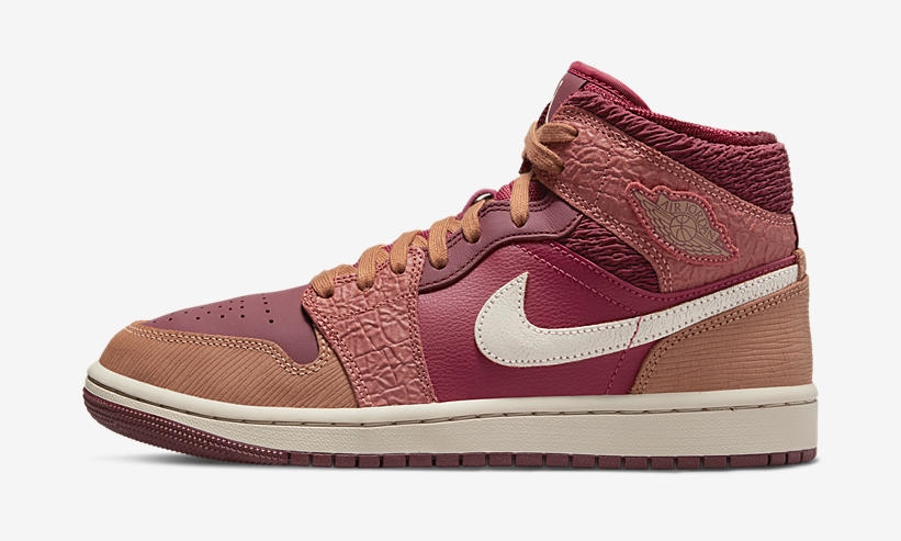 2022年 発売予定！ナイキ エア ジョーダン 1 ミッド “アフリカ大陸/レッド/ブラウン” (NIKE AIR JORDAN 1 MID “African Continent Map/Red/Brown”) [DV3476-600]