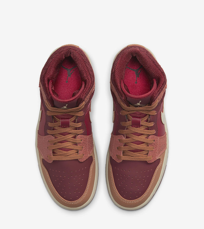 2022年 発売予定！ナイキ エア ジョーダン 1 ミッド “アフリカ大陸/レッド/ブラウン” (NIKE AIR JORDAN 1 MID “African Continent Map/Red/Brown”) [DV3476-600]