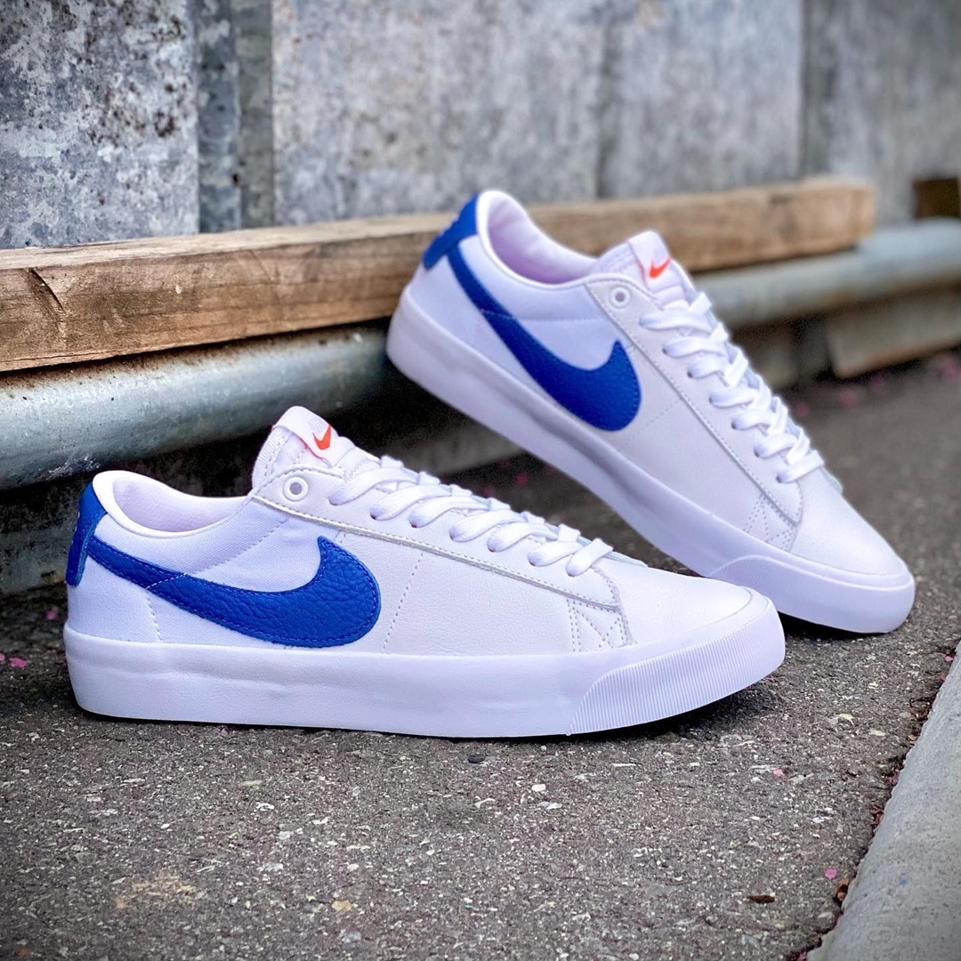 【国内 2/19 発売】ナイキ SB ズーム ブレーザー ロー ISO “オレンジレーベル/ホワイト/バーシティロイヤル” (NIKE SB ZOOM BLAZER LOW ISO “Orange Label/White/Varisty Royal”) [DH5675-100]