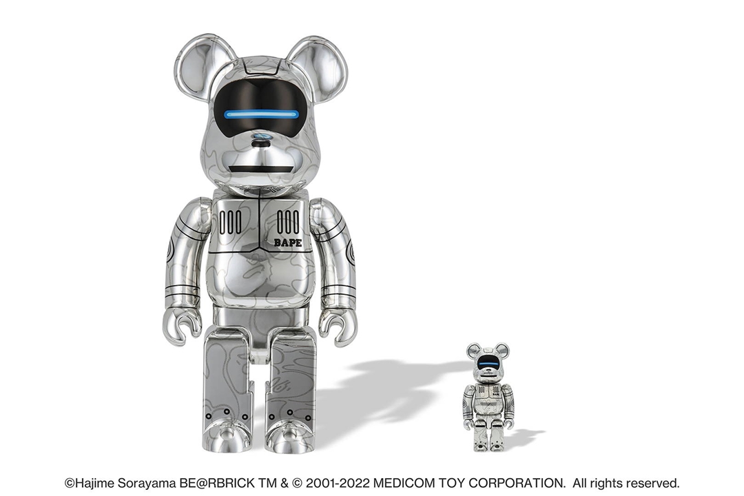 1/29 発売！A BATHING APE × HAJIME SORAYAMA BABY MILO BE@RBRICK 100% & 400% / 1000% (ア ベイシング エイプ 空山基)