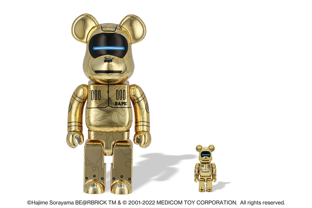 1/29 発売！A BATHING APE × HAJIME SORAYAMA BABY MILO BE@RBRICK 100% & 400% / 1000% (ア ベイシング エイプ 空山基)