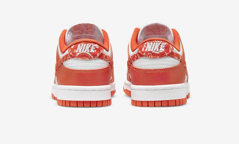 【国内 4/15 発売】ナイキ ウィメンズ ダンク ロー ESS “ペイズリーパック/オレンジ/バーレイ” (NIKE WMNS DUNK LOW ESS “Paisley Pack/Orange/Barley”) [DH4401-103/DH4401-104]