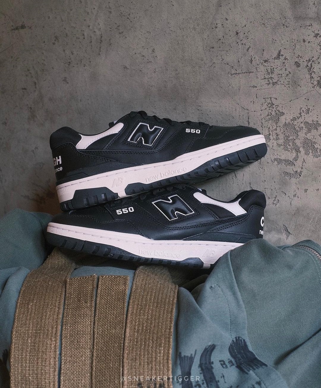 【国内 11/18 発売】コム デ ギャルソン・オム × ニューバランス BB550 “ブラック/ホワイト” (New Balance COMME des GARCONS HOMME BB550 “Black/White”)