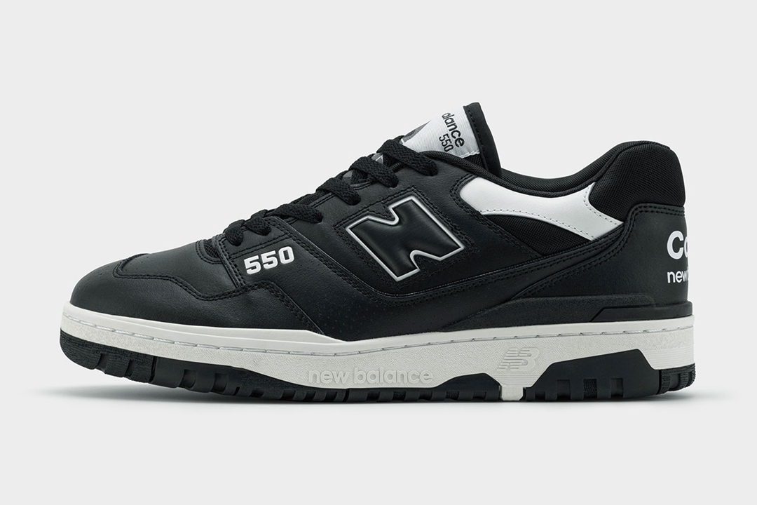 【国内 11/18 発売】コム デ ギャルソン・オム × ニューバランス BB550 “ブラック/ホワイト” (New Balance COMME des GARCONS HOMME BB550 “Black/White”)