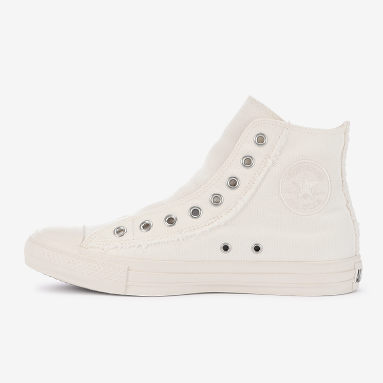 1/28 発売！ほつれ加工のハトメ飾りや踵紐を合わせた CONVERSE ALL STAR ROUGHCANVAS SLIP OX/HI (コンバース オールスター ラフキャンバス スリップ)