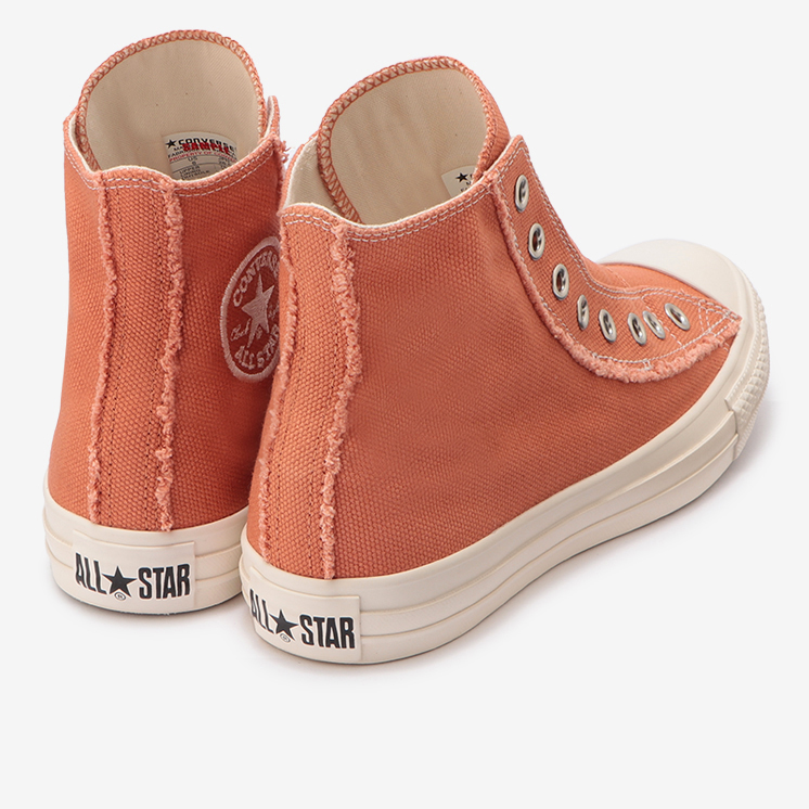 1/28 発売！ほつれ加工のハトメ飾りや踵紐を合わせた CONVERSE ALL STAR ROUGHCANVAS SLIP OX/HI (コンバース オールスター ラフキャンバス スリップ)