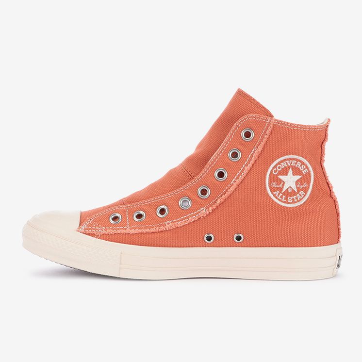 1/28 発売！ほつれ加工のハトメ飾りや踵紐を合わせた CONVERSE ALL STAR ROUGHCANVAS SLIP OX/HI (コンバース オールスター ラフキャンバス スリップ)