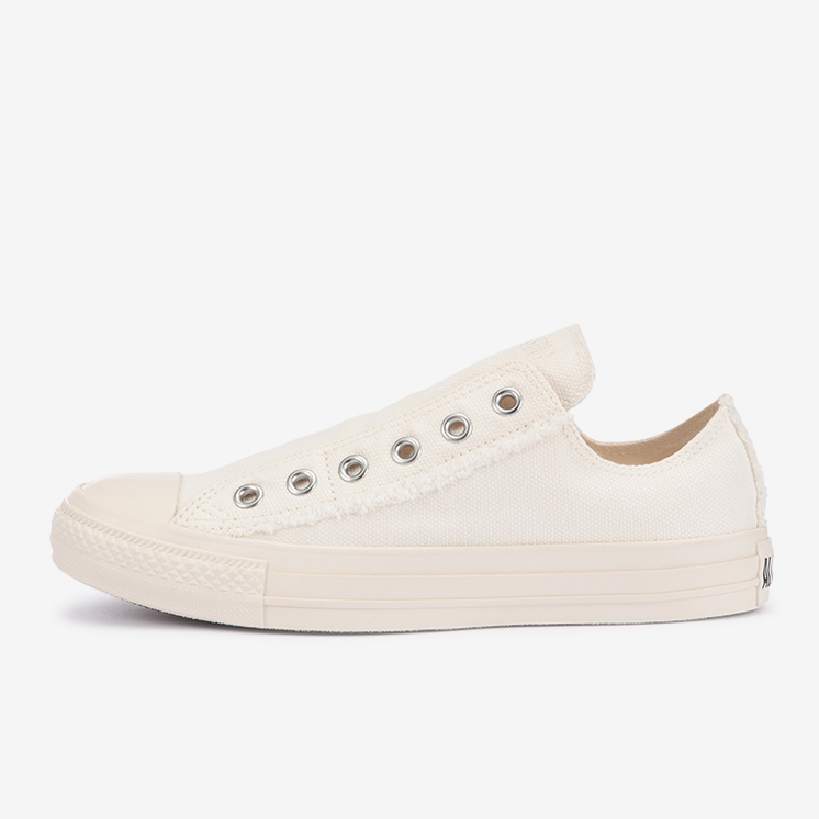 1/28 発売！ほつれ加工のハトメ飾りや踵紐を合わせた CONVERSE ALL STAR ROUGHCANVAS SLIP OX/HI (コンバース オールスター ラフキャンバス スリップ)