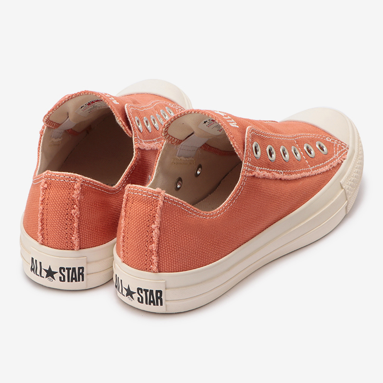 1/28 発売！ほつれ加工のハトメ飾りや踵紐を合わせた CONVERSE ALL STAR ROUGHCANVAS SLIP OX/HI (コンバース オールスター ラフキャンバス スリップ)