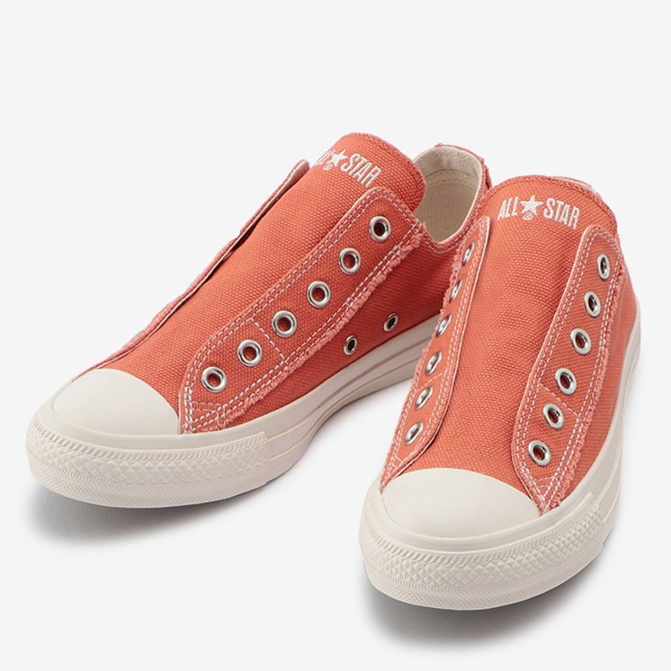 1/28 発売！ほつれ加工のハトメ飾りや踵紐を合わせた CONVERSE ALL STAR ROUGHCANVAS SLIP OX/HI (コンバース オールスター ラフキャンバス スリップ)