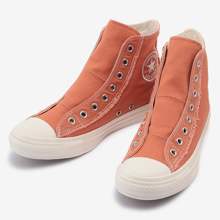 1/28 発売！ほつれ加工のハトメ飾りや踵紐を合わせた CONVERSE ALL STAR ROUGHCANVAS SLIP OX/HI (コンバース オールスター ラフキャンバス スリップ)