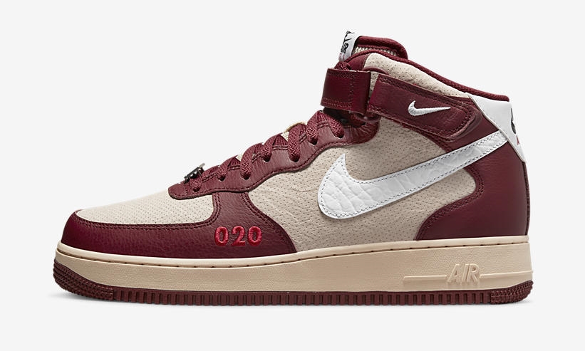 海外 5/20 発売予定！ナイキ エア フォース 1 ミッド “ロンドン/バーガンディー” (NIKE AIR FORCE 1 MID “London/Burgundy”) [DO7045-600]