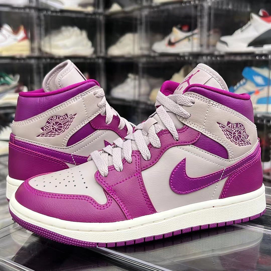 2022年 発売予定！ナイキ エア ジョーダン 1 ミッド “グレー/パープル” (NIKE AIR JORDAN 1 MID “Grey/Purple”) [BQ6472-501]