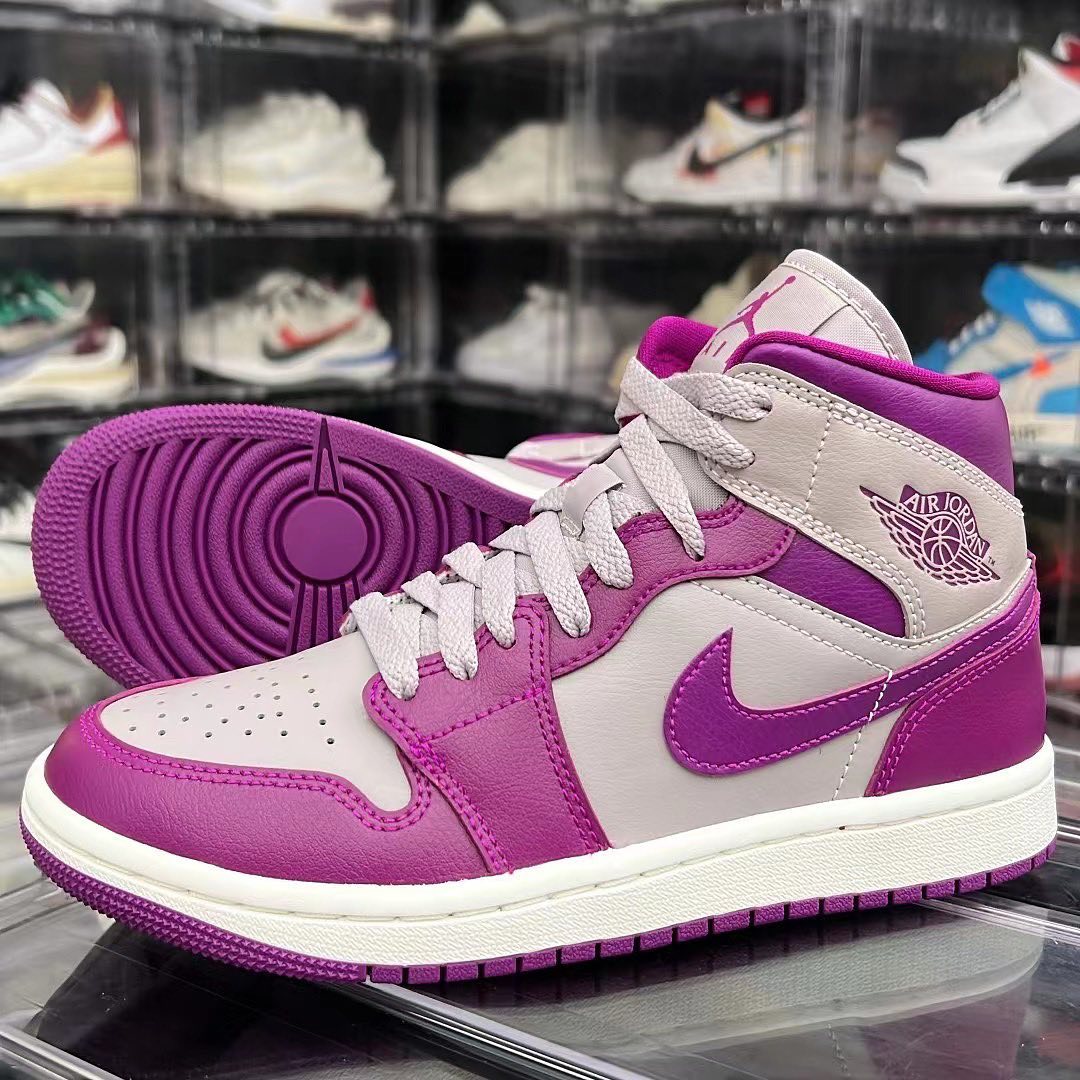 2022年 発売予定！ナイキ エア ジョーダン 1 ミッド “グレー/パープル” (NIKE AIR JORDAN 1 MID “Grey/Purple”) [BQ6472-501]