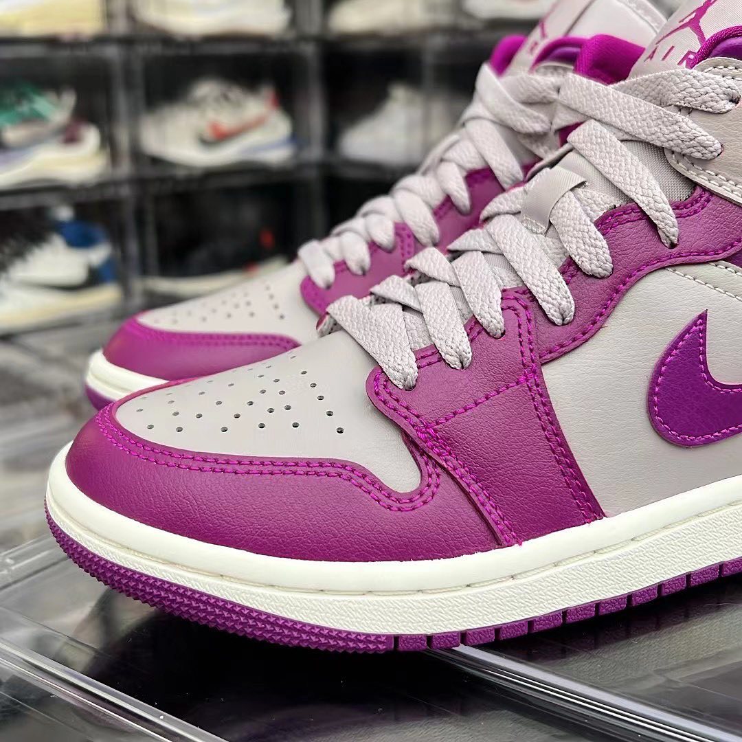 2022年 発売予定！ナイキ エア ジョーダン 1 ミッド “グレー/パープル” (NIKE AIR JORDAN 1 MID “Grey/Purple”) [BQ6472-501]