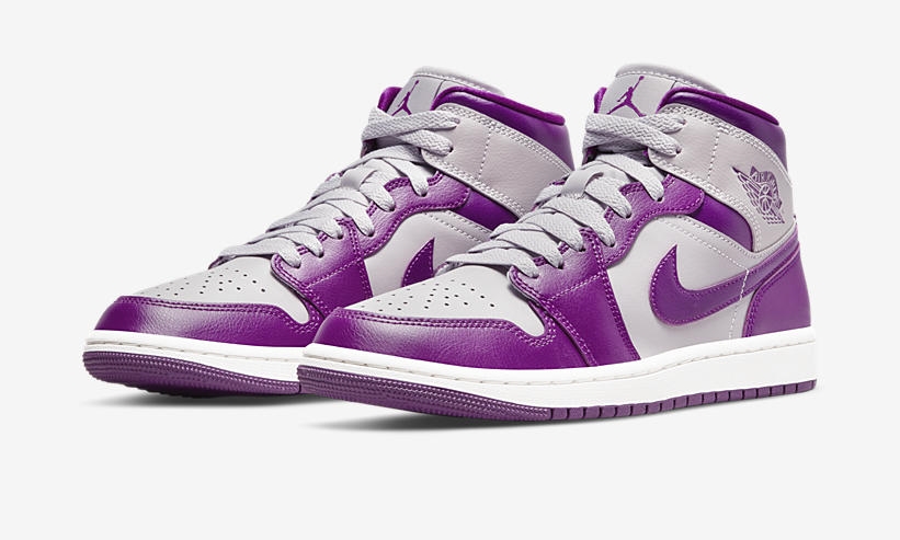 2022年 発売予定！ナイキ エア ジョーダン 1 ミッド “グレー/パープル” (NIKE AIR JORDAN 1 MID “Grey/Purple”) [BQ6472-501]