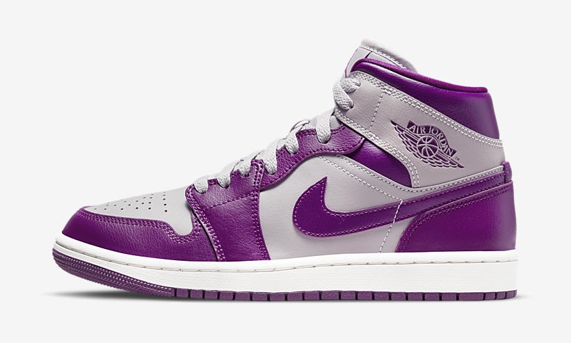 2022年 発売予定！ナイキ エア ジョーダン 1 ミッド “グレー/パープル” (NIKE AIR JORDAN 1 MID “Grey/Purple”) [BQ6472-501]