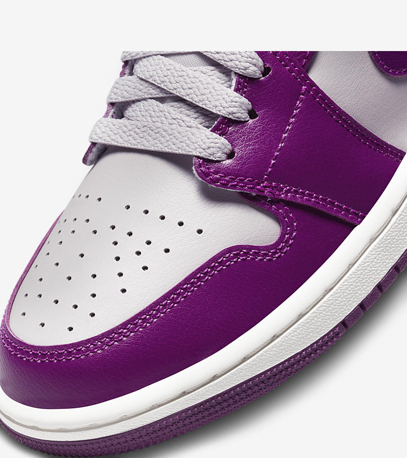 2022年 発売予定！ナイキ エア ジョーダン 1 ミッド “グレー/パープル” (NIKE AIR JORDAN 1 MID “Grey/Purple”) [BQ6472-501]