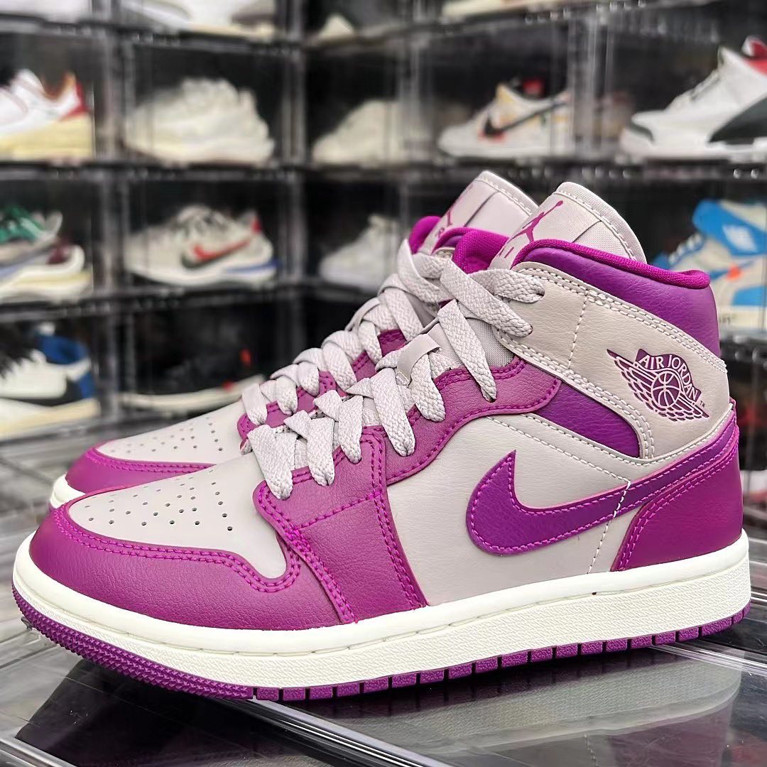 2022年 発売予定！ナイキ エア ジョーダン 1 ミッド “グレー/パープル” (NIKE AIR JORDAN 1 MID “Grey/Purple”) [BQ6472-501]