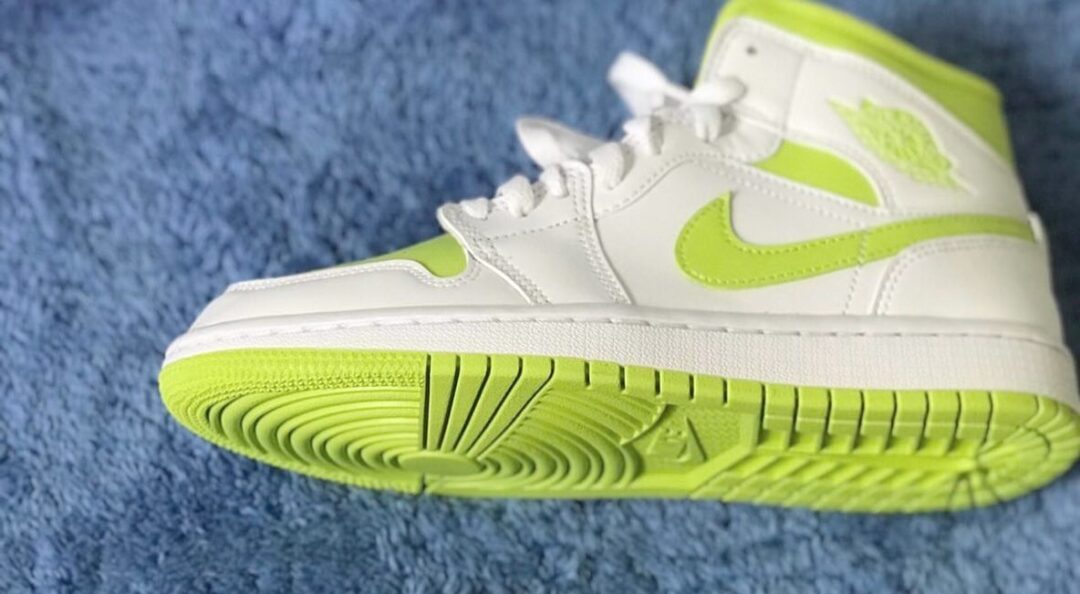 【国内 3/29 発売】ナイキ エア ジョーダン 1 ミッド “ホワイト/ネオングリーン” (NIKE AIR JORDAN 1 MID “White/Neon Green”) [BQ6472-131]