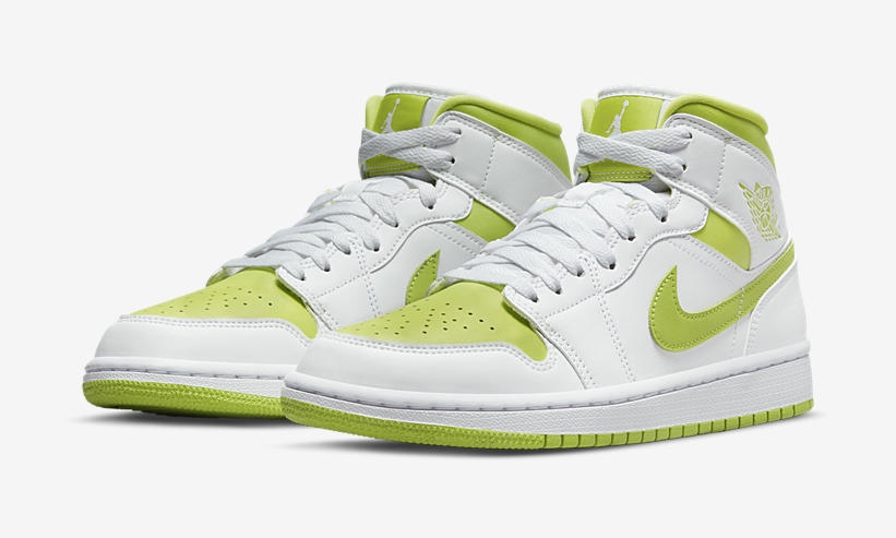 【国内 3/29 発売】ナイキ エア ジョーダン 1 ミッド “ホワイト/ネオングリーン” (NIKE AIR JORDAN 1 MID “White/Neon Green”) [BQ6472-131]