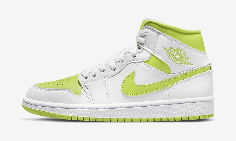 【国内 3/29 発売】ナイキ エア ジョーダン 1 ミッド “ホワイト/ネオングリーン” (NIKE AIR JORDAN 1 MID “White/Neon Green”) [BQ6472-131]