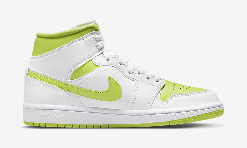 【国内 3/29 発売】ナイキ エア ジョーダン 1 ミッド “ホワイト/ネオングリーン” (NIKE AIR JORDAN 1 MID “White/Neon Green”) [BQ6472-131]