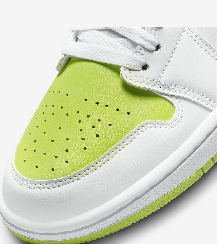 【国内 3/29 発売】ナイキ エア ジョーダン 1 ミッド “ホワイト/ネオングリーン” (NIKE AIR JORDAN 1 MID “White/Neon Green”) [BQ6472-131]