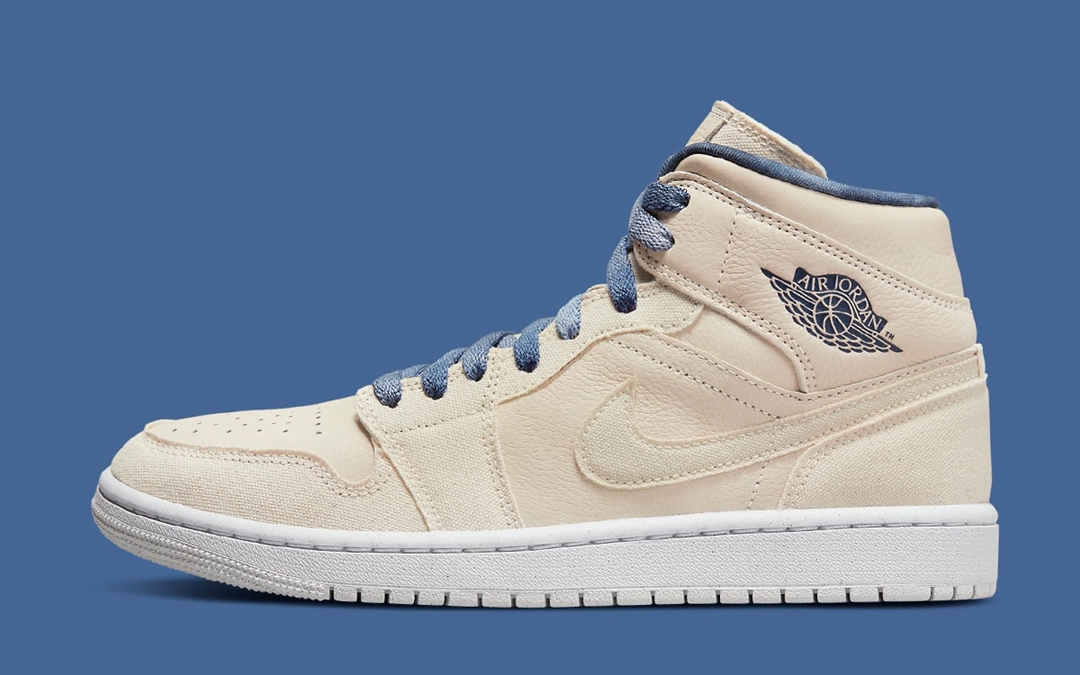 【国内 7/14 発売】ナイキ ウィメンズ エア ジョーダン 1 ミッド “セイル/インディゴ” (NIKE WMNS AIR JORDAN 1 MID “Sail/Indigo”) [DM9126-104]