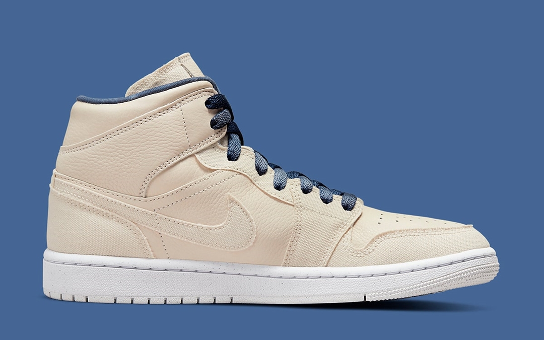 【国内 7/14 発売】ナイキ ウィメンズ エア ジョーダン 1 ミッド “セイル/インディゴ” (NIKE WMNS AIR JORDAN 1 MID “Sail/Indigo”) [DM9126-104]