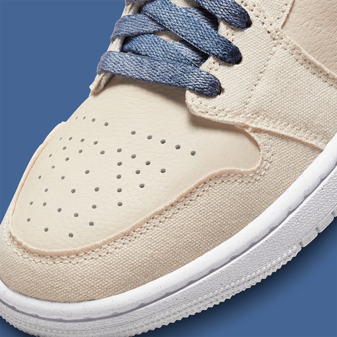 【国内 7/14 発売】ナイキ ウィメンズ エア ジョーダン 1 ミッド “セイル/インディゴ” (NIKE WMNS AIR JORDAN 1 MID “Sail/Indigo”) [DM9126-104]