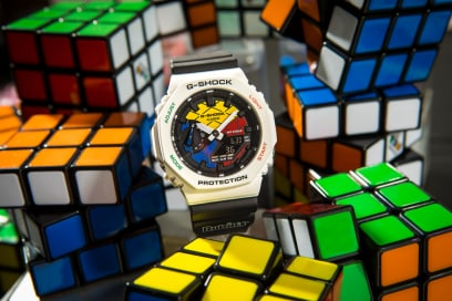 【2/25 発売】ルービックキューブ × G-SHOCKとのコラボ「GAE-2100RC-1AJR」 (Gショック ジーショック Rubik’s Cube)