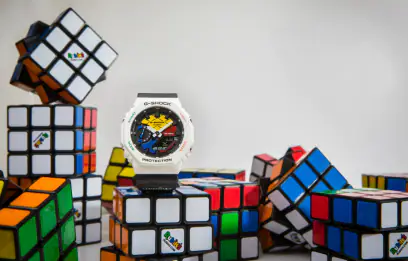 【2/25 発売】ルービックキューブ × G-SHOCKとのコラボ「GAE-2100RC-1AJR」 (Gショック ジーショック Rubik’s Cube)