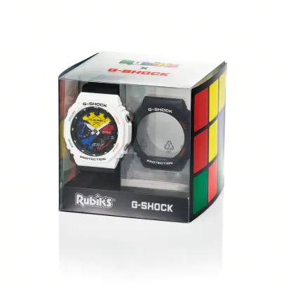 【2/25 発売】ルービックキューブ × G-SHOCKとのコラボ「GAE-2100RC-1AJR」 (Gショック ジーショック Rubik’s Cube)