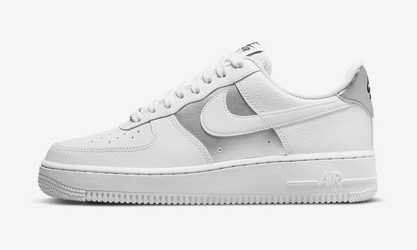 2022年 発売予定！ナイキ ウィメンズ エア フォース 1 07 ロー “ホワイト/メタリックシルバー” (NIKE WMNS AIR FORCE 1 07 LOW “White/Metallic Silver”) [DD8959-104]