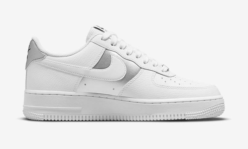 2022年 発売予定！ナイキ ウィメンズ エア フォース 1 07 ロー “ホワイト/メタリックシルバー” (NIKE WMNS AIR FORCE 1 07 LOW “White/Metallic Silver”) [DD8959-104]