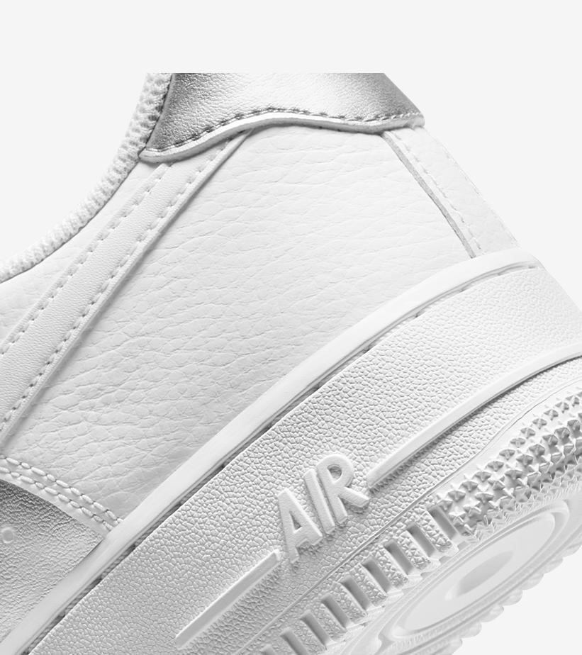 2022年 発売予定！ナイキ ウィメンズ エア フォース 1 07 ロー “ホワイト/メタリックシルバー” (NIKE WMNS AIR FORCE 1 07 LOW “White/Metallic Silver”) [DD8959-104]