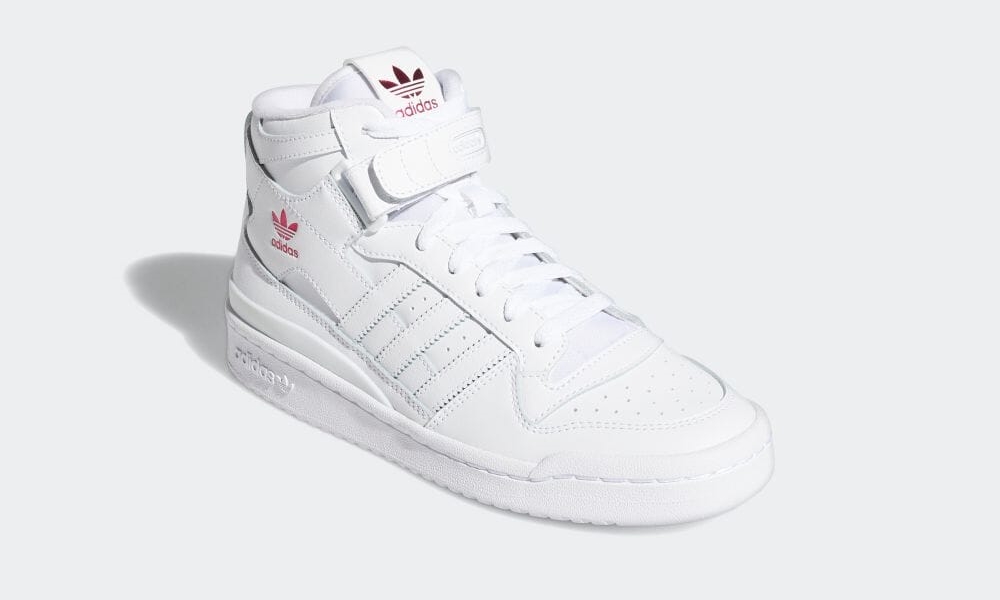 【国内 2/3 発売】adidas Originals FORUM MID “White/Shock Pink” (アディダス オリジナルス フォーラム ミッド “ホワイト/ショックピンク”) [G57984]