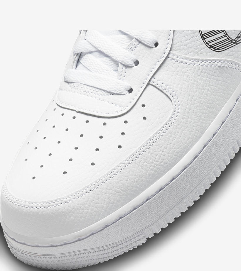 2022年 発売予定！ナイキ エア フォース 1 07 ロー “3D スウッシュ/ホワイト” (NIKE AIR FORCE 1 07 LOW “3D Swoosh/White”) [DR0149-100]